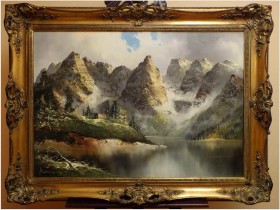 POLECAMY MALARSTWO AUKCYJNE / MONTE CRISTALLO - J.E.LEMKE (*1916 Falkenberg) 122cm/92cm