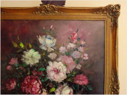 RARYTAS! KWIATY W NIEBIESKIM  WAZONIE ~ Prof.Adjez BAHMAN (1941)