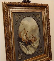 MEGA RARYTAS! STARA MUZEALNA MARYNISTYKA - HENRIK WILLEM MESDAG (1831-1915)
