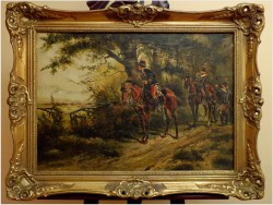 MALARSTWO BATALISTYCZNE! ZWIADOWCY, LUDWIG KOCH (Wien, Österreich, 1866 - 1934)