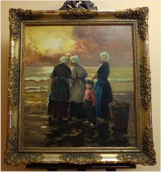 OCZEKIWANIE NA BRZEGU MORZA - Harry Haerendel (1896 - 1991)