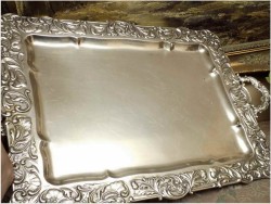 POLECAMY! DUŻA PAŁACOWA ZASTAWA POSREBRZANA - KAWA,HERBATA XIX.w