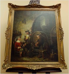 MALARSTWO AUKCYJNE! PRÓBA WINA U MNICHA ! org HEIN VAN DOREN ur. 1930r