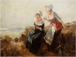 W OCZEKIWANIU NAD BRZEGIEM MORZA! DICKMEIS GERHARD (Heinsberg 1918 – 1978 Jülich)