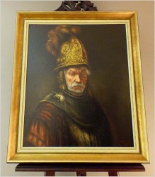 Zobacz obraz ! Człowiek w złotym hełmie, kopia w/g Rembrandt van Rijn