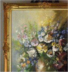 ZOBACZ! WYJĄTKOWA SALONOWA MARTWA NATURA - BUKIET WIOSENNYCH KWIATÓW, NIEMCY XXw.