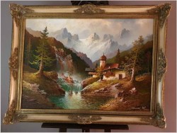 Wodospady W Pitztal z Widokiem na Wildgrat - Gustaw Weiss/Guwe XXL