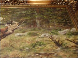 MALARSTWO AUKCYJNE! JELEŃ NA RYKOWISKU - Georg Majewicz (1897 - 1965 | Niemcy)