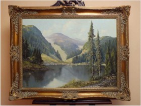 KRAJOBRAZ ALPEJSKI - ERICH ZIMMERMANN (1908-2007)