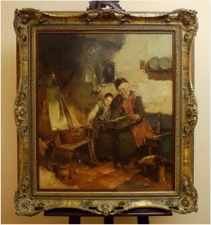 MALARSTWO RODZAJOWE! DICKMEIS GERHARD (1918-1978r.)