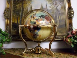 POLECAMY WIELKI GLOBUS, KAMIENIE PÓŁSZLACHETNE DO BIURA