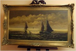 ŁODZIE NA MORZU - JEAN COUNE (1900-1963)