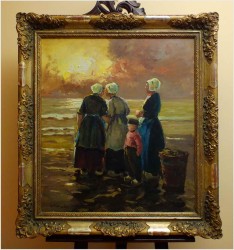 OCZEKIWANIE NA BRZEGU MORZA - Harry Haerendel (1896 - 1991)