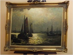 RARYTAS! NOKTURN MARYNISTYCZNY ! org HELMUT KALUZA 1912-1984 HAMBURG