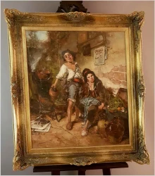 Polecamy Arcydzieło Aukcyjne! Dziewczyna i Chłopak - Dickmeis Gerhard (1918 - 1978)