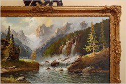 WASSERFALL IM PITZTAL ~ GUSTAW WEISS/GUWE (114cm x 64cm)