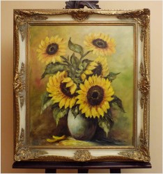 POLECAMY! SŁONECZNIKI W WAZONIE - TEKLA ELZER ( Deutsche maler)