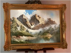 Piękna Panorama Alpejska,  Zugspitze Und Eibsee - J.E. Lemke *1916