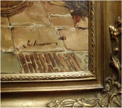 POSZUKIWANE MALARSTWO RODZAJOWE! - DICKMEIS GERHARD (Heinsberg 1918 – 1978 Jülich)