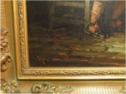 MALARSTWO AUKCYJNE! PRÓBA WINA U MNICHA ! org HEIN VAN DOREN ur. 1930r