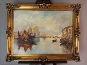 Wenecja!  Bazylika Santa Maria della Salute - Benno Stadler *1908