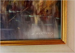 Panoramiczny obraz! Odlatujące kaczki - Horst Hartung (*1921 Berlin)