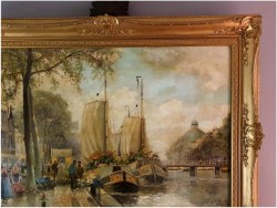 Targ kwiatowy w Amsterdamie - Hans Richter-Johannsen (1881-1966)