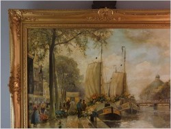 Targ kwiatowy w Amsterdamie - Hans Richter-Johannsen (1881-1966)