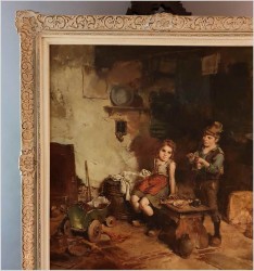 Scena rodzajowa! Dziewczynka i Chłopak - Dickmeis Gerhard (1918-1978)