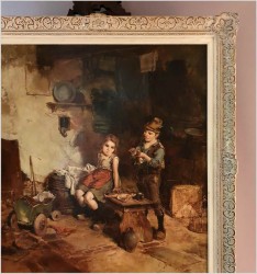 Scena rodzajowa! Dziewczynka i Chłopak - Dickmeis Gerhard (1918-1978)