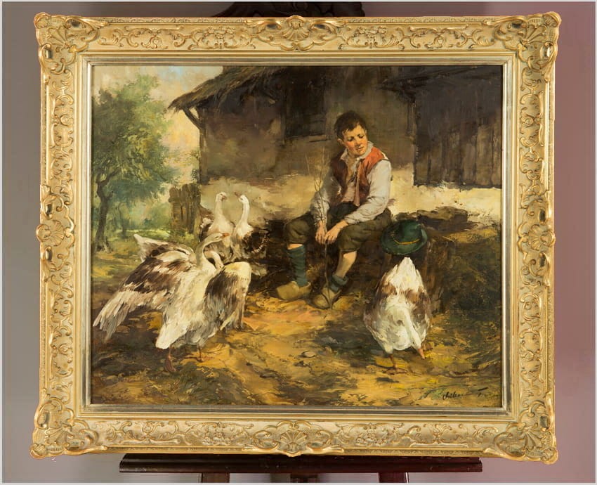 Chłopiec pasący gęsi - Dickmeis Gerhard (1918-1978)