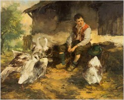Chłopiec pasący gęsi - Dickmeis Gerhard (1918-1978)