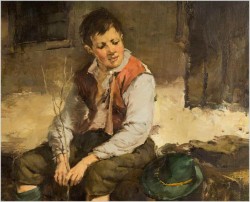 Chłopiec pasący gęsi - Dickmeis Gerhard (1918-1978)