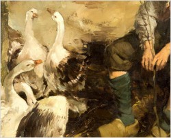 Chłopiec pasący gęsi - Dickmeis Gerhard (1918-1978)