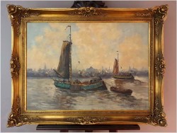 Dobra pozycja! Łodzie w zatoce - Wim Van Norden (1917-2001)