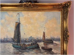 Dobra pozycja! Łodzie w zatoce - Wim Van Norden (1917-2001)