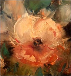 Obraz olejny do salonu. Kompozycja kwiatowa - Eduard Nowak *1921