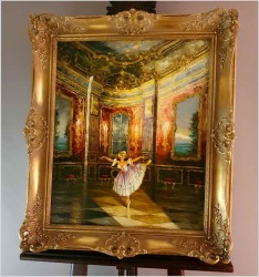 Pałacowy obraz! Tańcząca baletnica - Heinz Ludwig Münnich (1921-1978)