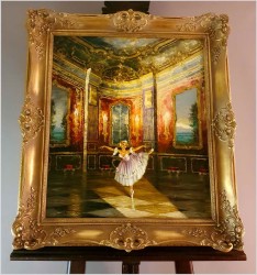 Pałacowy obraz! Tańcząca baletnica - Heinz Ludwig Münnich (1921-1978)