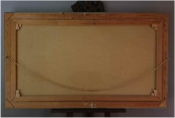 Duża Wspaniała Panorama Marynistyczna - Erik Broll XXw. / 143cm x 80cm