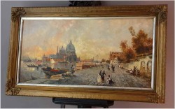 Widok Wenecji na Santa Maria Della Salute - Pietro Fragiacomo (Italy 1856-1922)