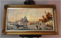 Widok Wenecji na Santa Maria Della Salute - Pietro Fragiacomo (Italy 1856-1922)