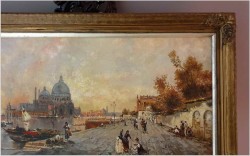 Widok Wenecji na Santa Maria Della Salute - Pietro Fragiacomo (Italy 1856-1922)