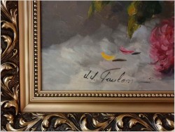 Obraz do salonu! Kwiaty w Wazonie -Jean-Jacques FOULON (1923-1980)