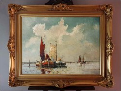 Kutry Rybackie na Redzie - Rudolf PRIEBE (Kiew 1889-1964 Hamburg)