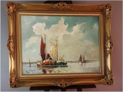 Kutry Rybackie na Redzie - Rudolf PRIEBE (Kiew 1889-1964 Hamburg)