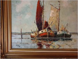 Kutry Rybackie na Redzie - Rudolf PRIEBE (Kiew 1889-1964 Hamburg)