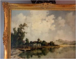 Monachijczyk! Łodzie przy brzegu Herrenchiemsee - Ernst BRÖCKER (1893-1963)