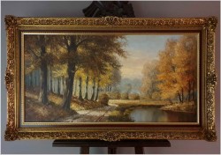 Malarstwo Panoramiczne! Parkowa Aleja - Georg Wegener *1917