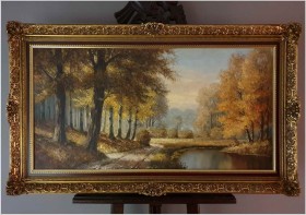 Malarstwo Panoramiczne! Parkowa Aleja - Georg Wegener *1917